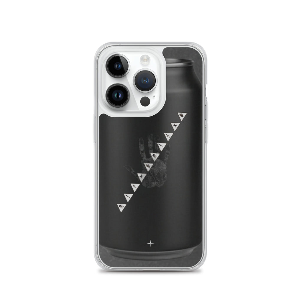 No Signal black clear iphone case 14 pro anti social streetwear aesthetic minimal dark design case