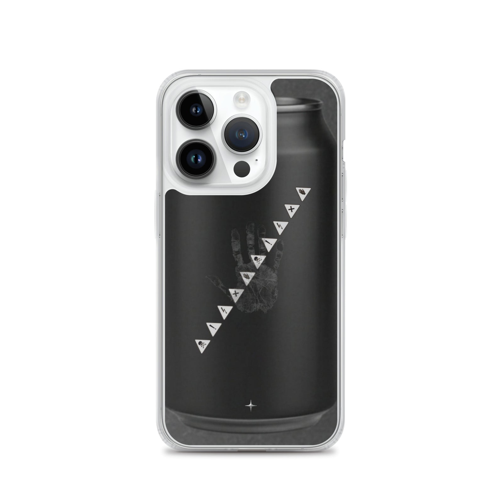 No Signal black clear iphone case 14 pro anti social streetwear aesthetic minimal dark design case