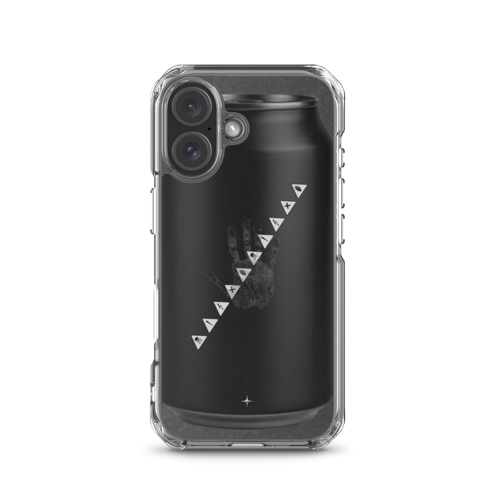 No Signal black clear iphone case 16 anti social streetwear aesthetic minimal dark design case