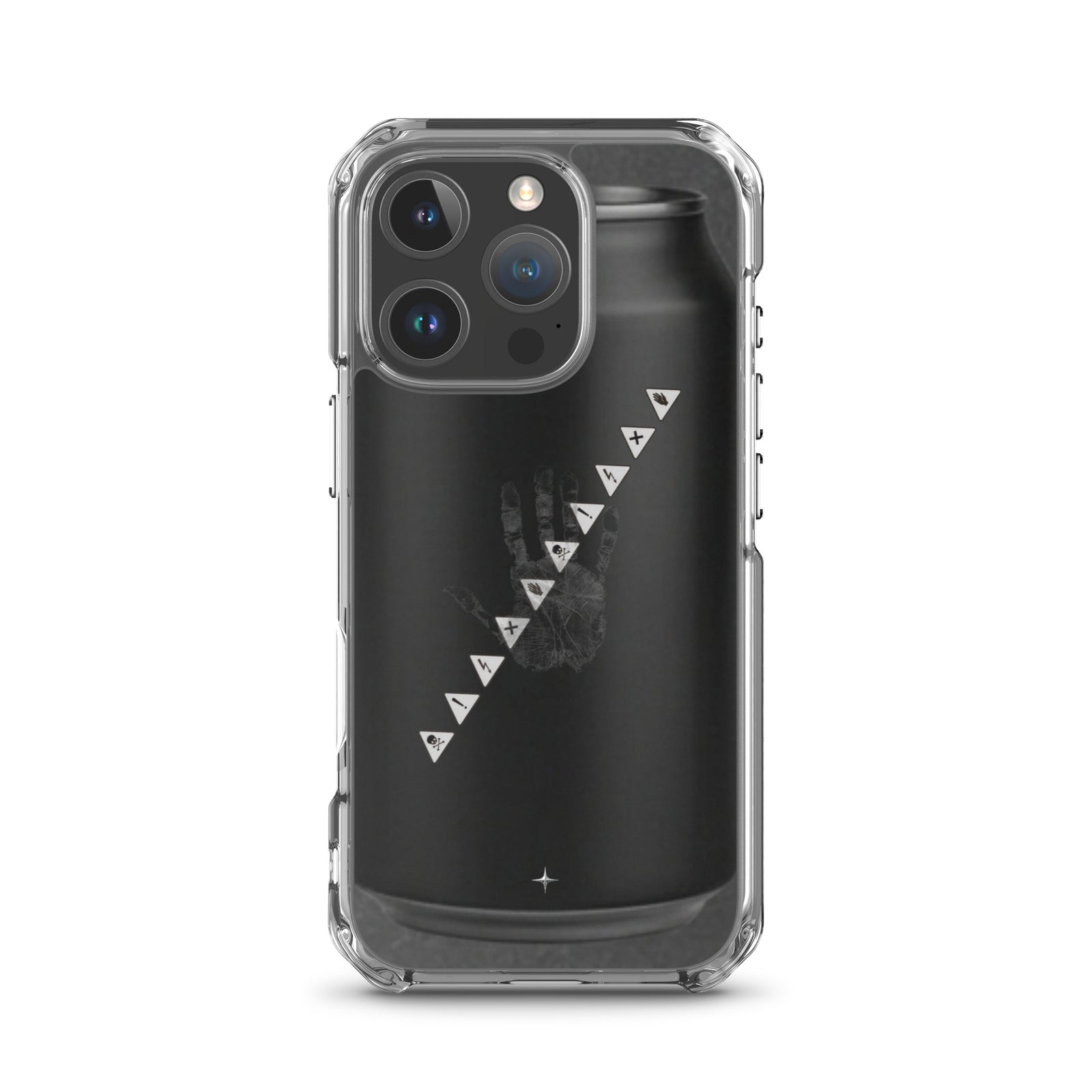 No Signal black clear iphone case 16 pro anti social streetwear aesthetic minimal dark design case