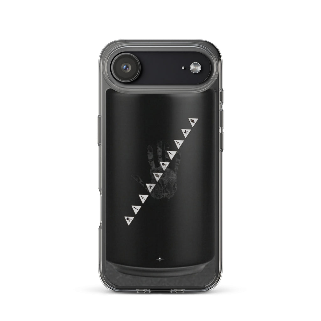 No Signal black clear iphone case 17 air anti social streetwear aesthetic minimal dark design case