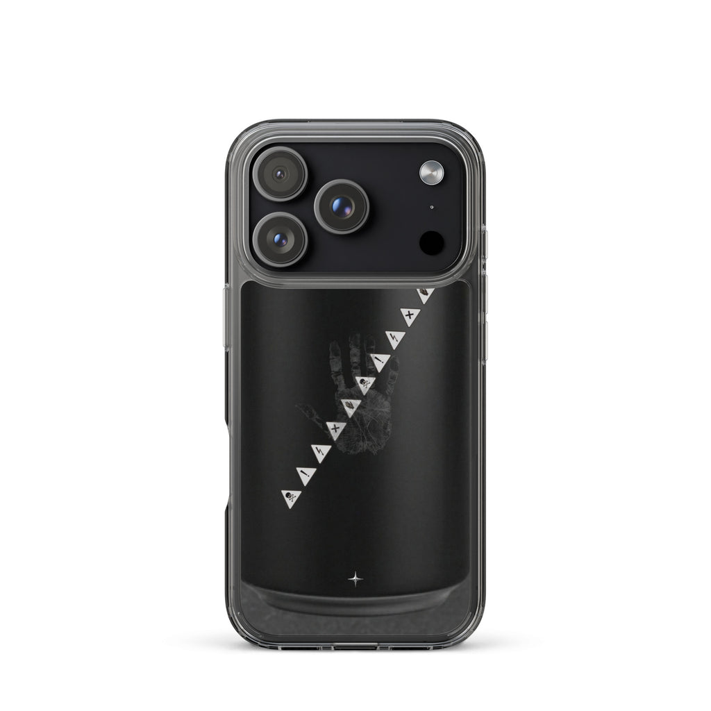 No Signal black clear iphone case 17 pro anti social streetwear aesthetic minimal dark design case