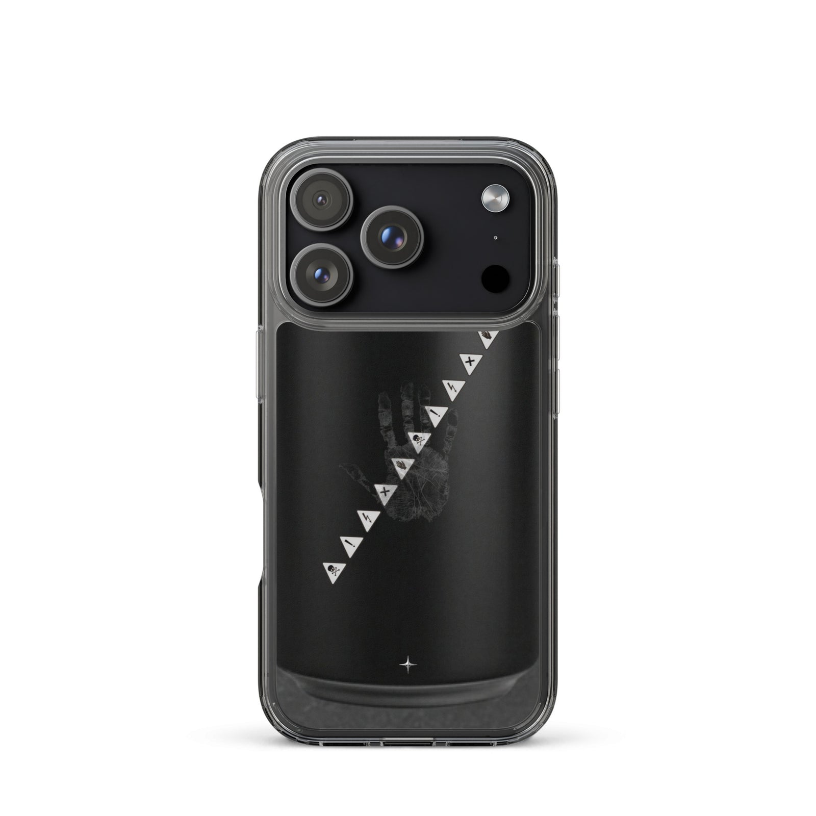No Signal black clear iphone case 17 pro anti social streetwear aesthetic minimal dark design case