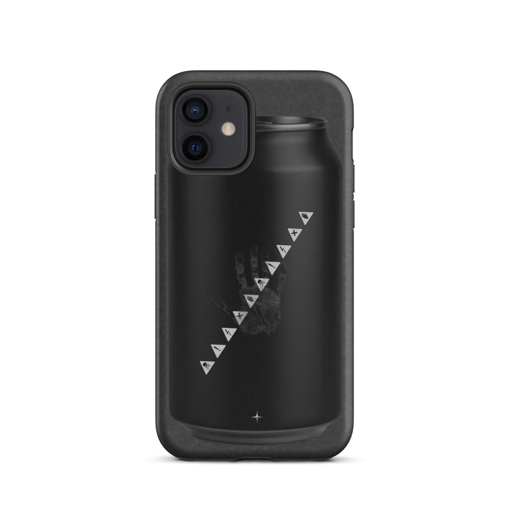 No Signal black tough iphone case 12 anti social streetwear aesthetic minimal dark design case