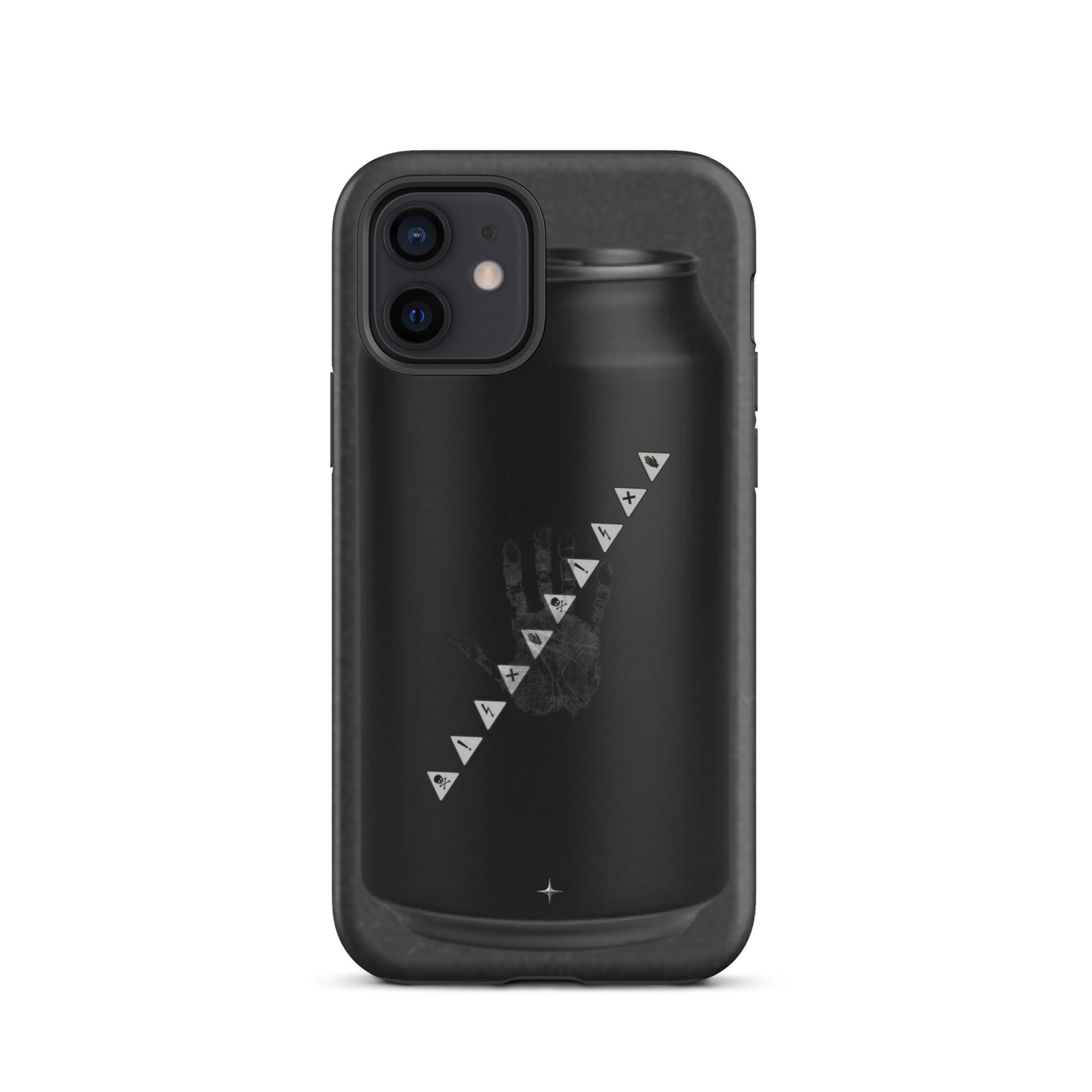 No Signal black tough iphone case 12 anti social streetwear aesthetic minimal dark design case