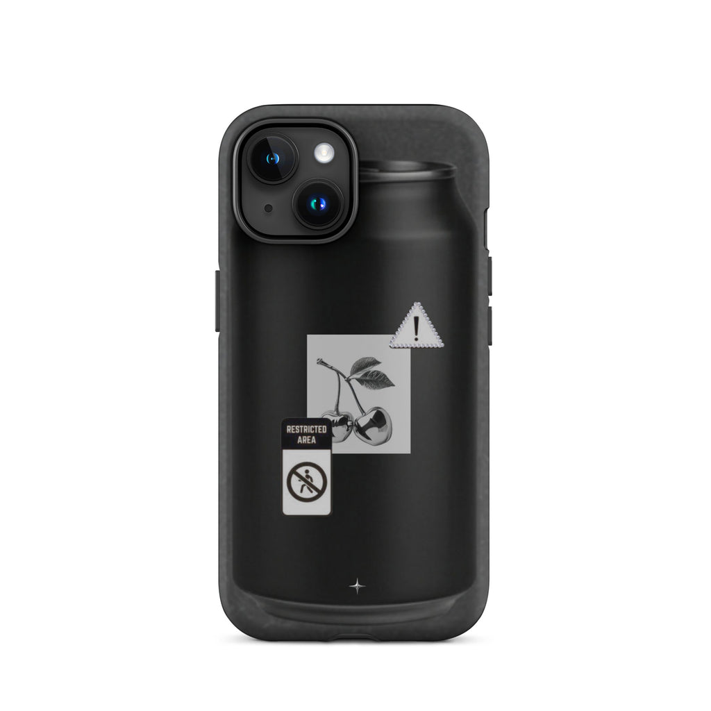 No System black tough iphone case 15 anti system streetwear minimal dark aesthetic case