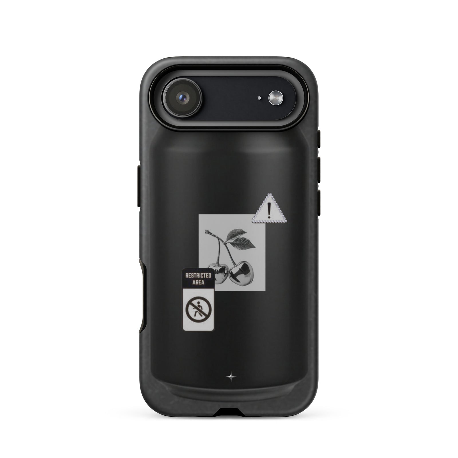 No System black tough iphone case 17 air anti system streetwear minimal dark aesthetic case
