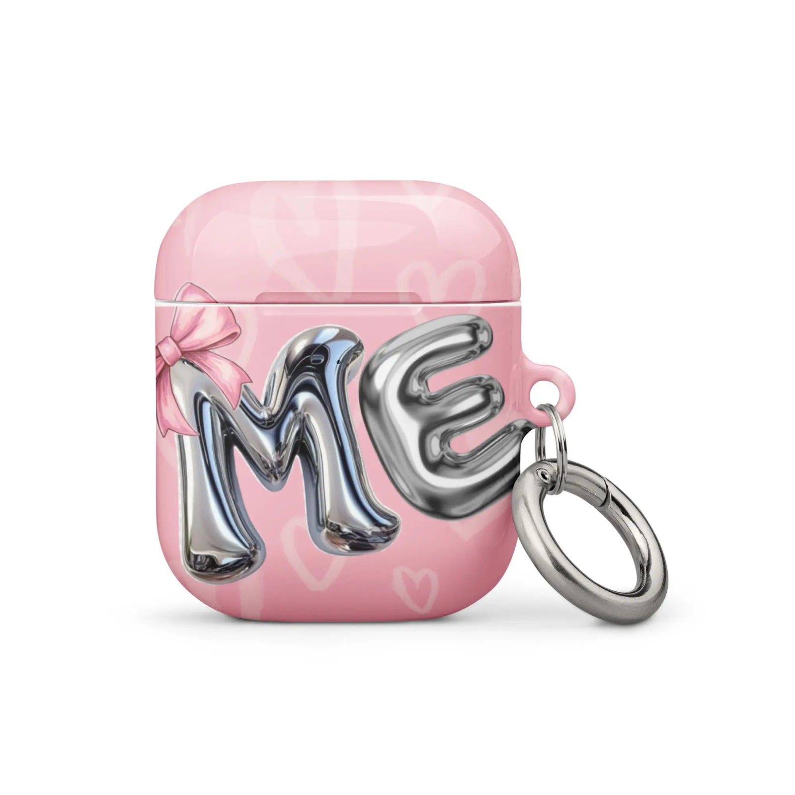 Custom bubblegum pink airpods case gen1 gift.