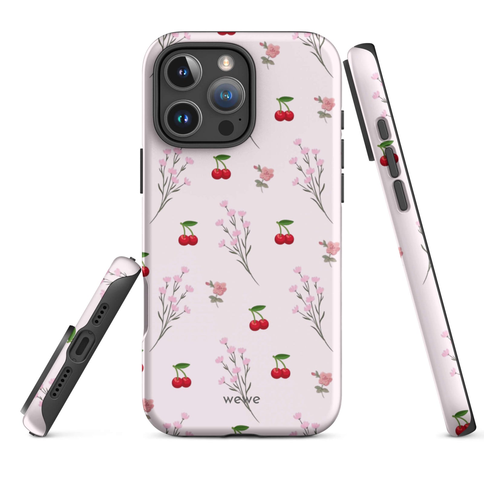 Custom bright floral iphone case 16 pro max cheerful design.