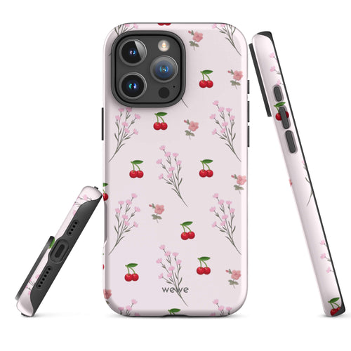 Custom bright floral iphone case 16 pro max cheerful design.