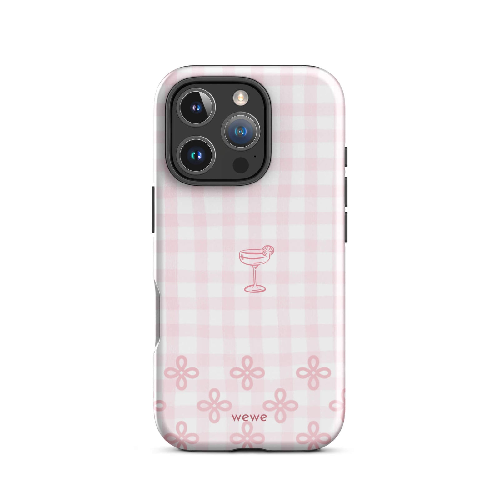 Custom baby pink lace iphone case 16  pro gift idea.