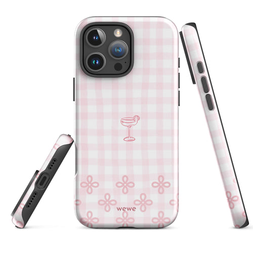 Custom baby pink lace iphone case 16 pro max  romantic aesthetic.