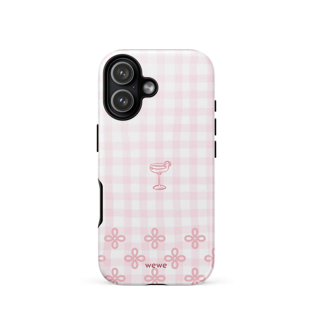 Custom baby pink lace iphone case 17 romantic aesthetic.