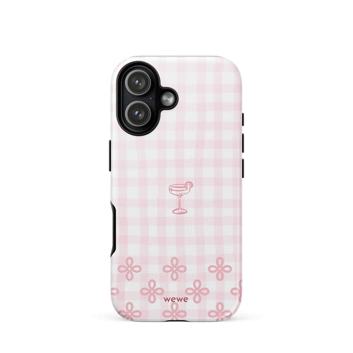 Custom baby pink lace iphone case 17 romantic aesthetic.