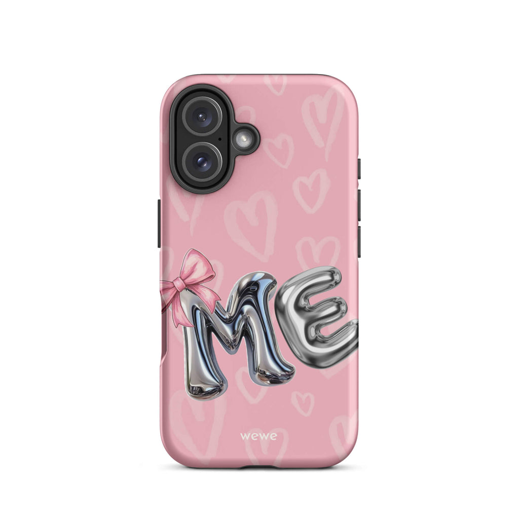 Custom bubblegum pink iPhone case 16 fun design.