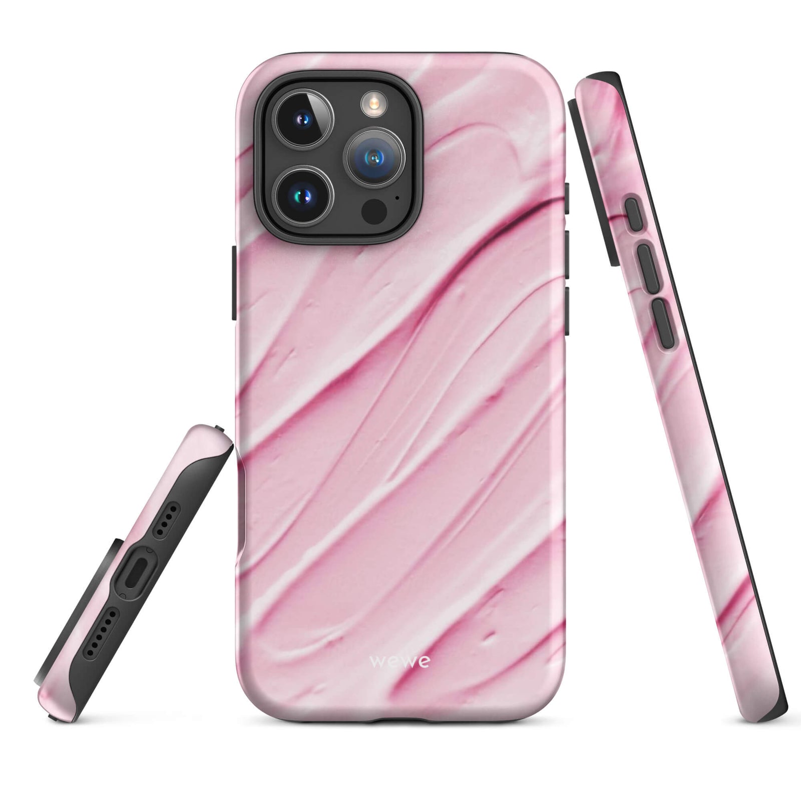 Custom strawberry milk iphone case 16 pro max sweet design.