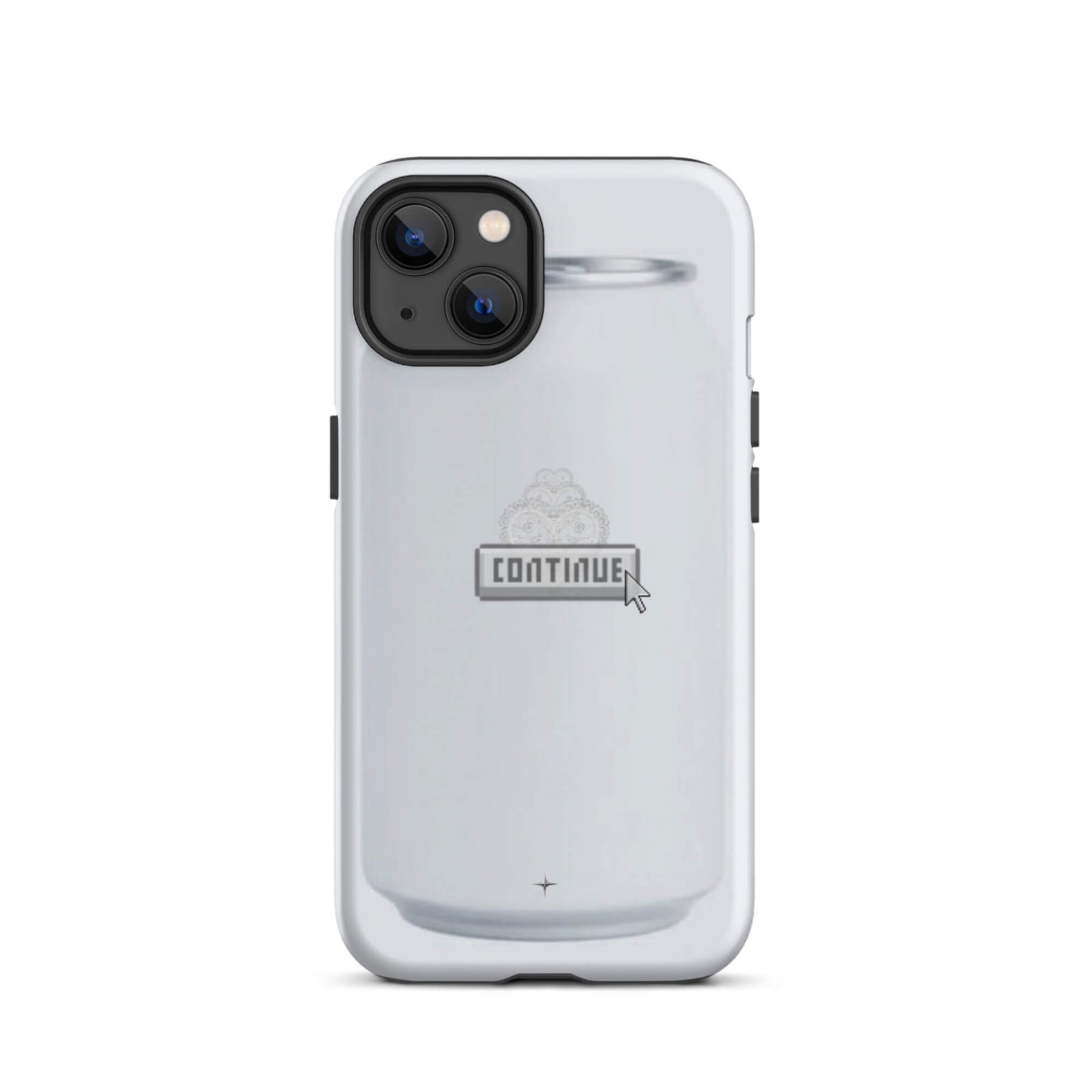 Pure Press white tough iphone 13 case minimal clean design smooth aesthetic case artistic style