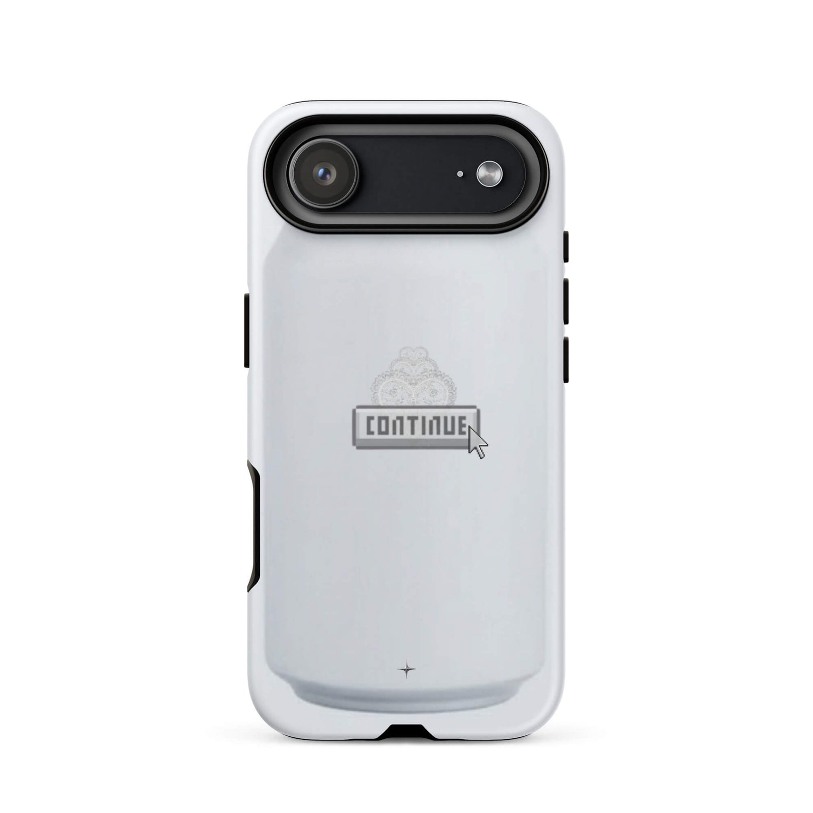 Pure Press white tough iphone 17 air case minimal clean design smooth aesthetic case