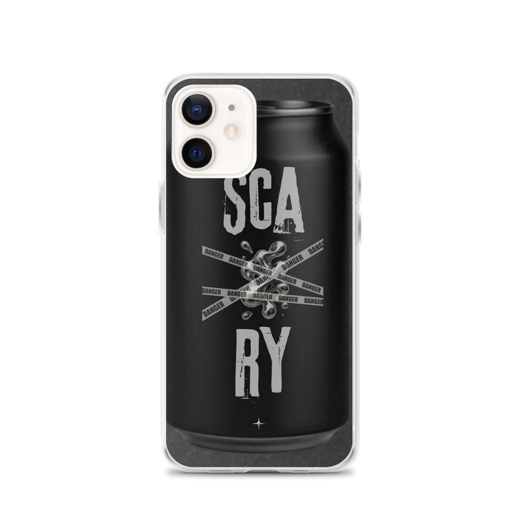Rebel Press black clear iphone case 12 can inspired design streetwear minimal black edition case