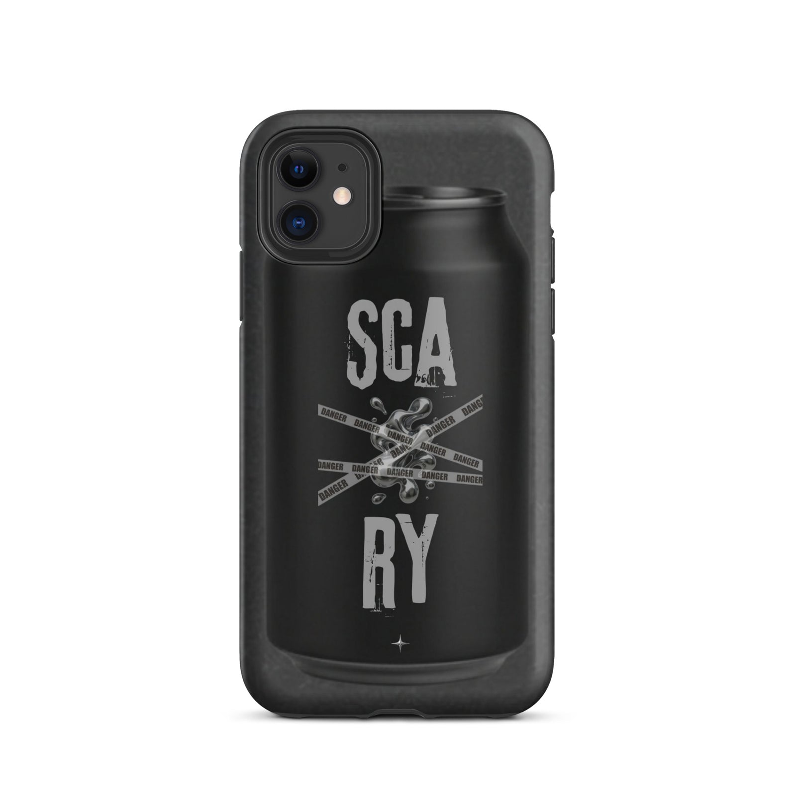 Rebel Press black tough iphone case 11 can inspired design streetwear minimal black edition case