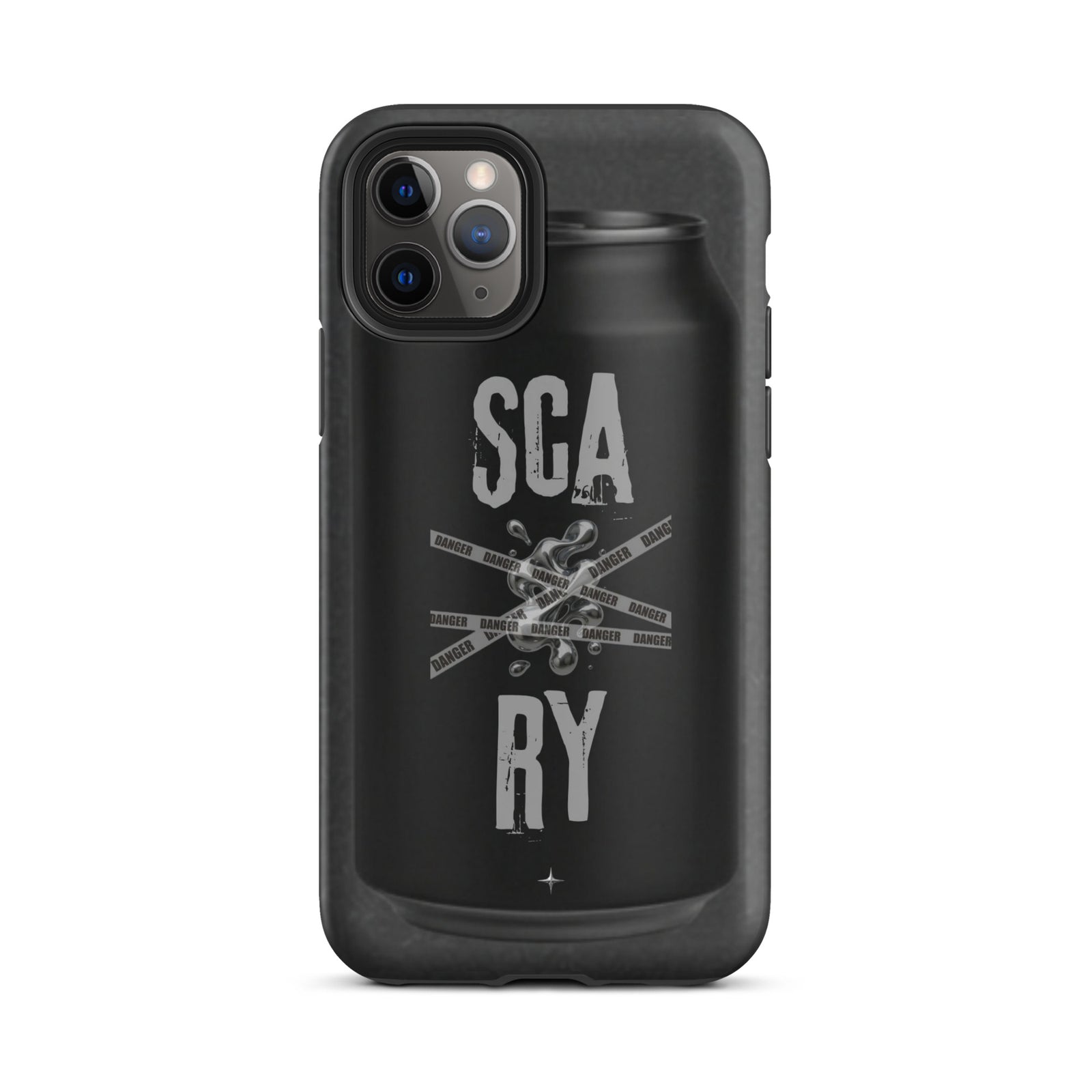 Rebel Press black tough iphone case 11 pro can inspired design streetwear minimal black edition case