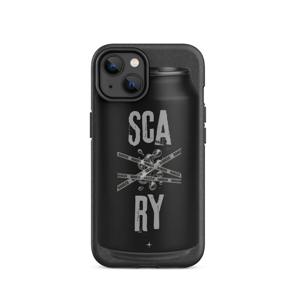 Rebel Press black tough iphone case 14 can inspired design streetwear minimal black edition case