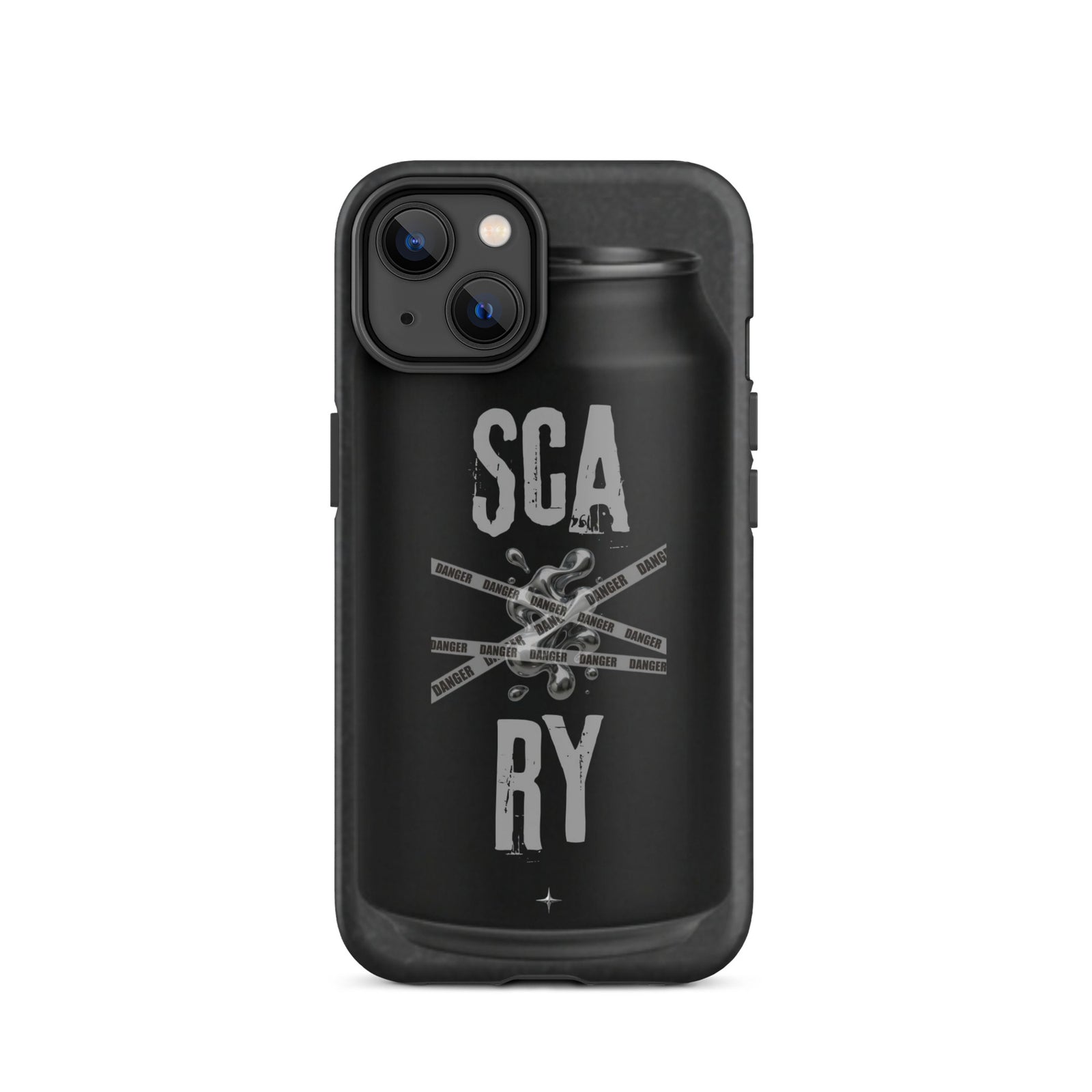 Rebel Press black tough iphone case 14 can inspired design streetwear minimal black edition case