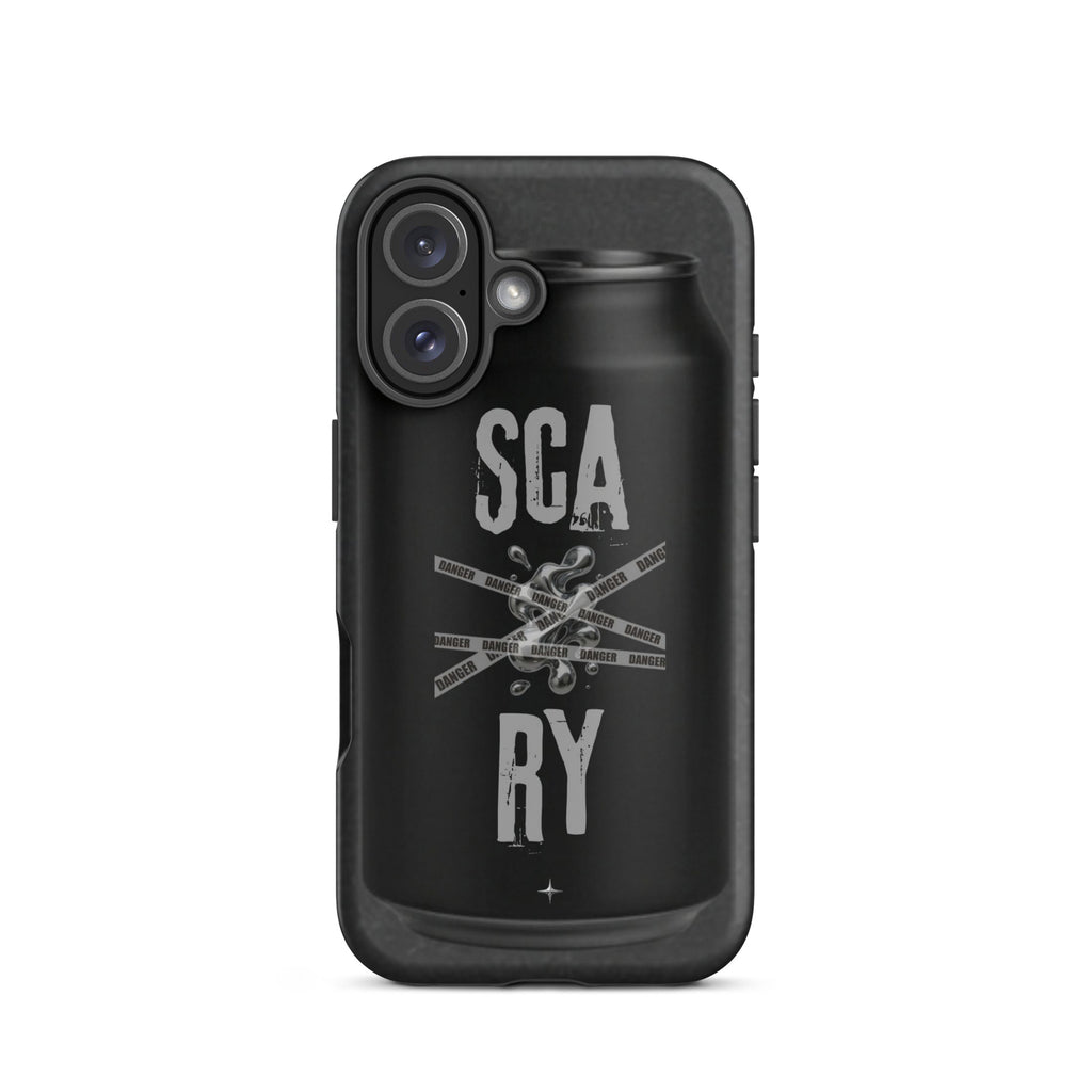 Rebel Press black tough iphone case 16 can inspired design streetwear minimal black edition case delightful gift.