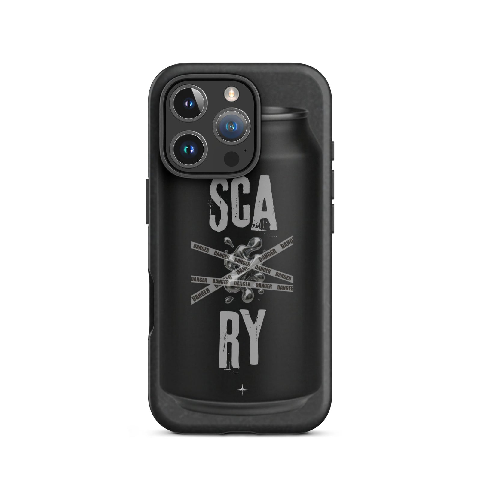 Rebel Press black tough iphone case 16 pro can inspired design streetwear minimal black edition case delightful gift.