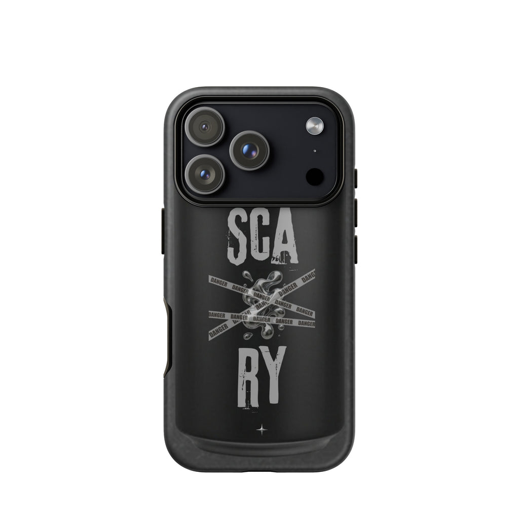 Rebel Press black tough iphone case 17 pro can inspired design streetwear minimal black edition case