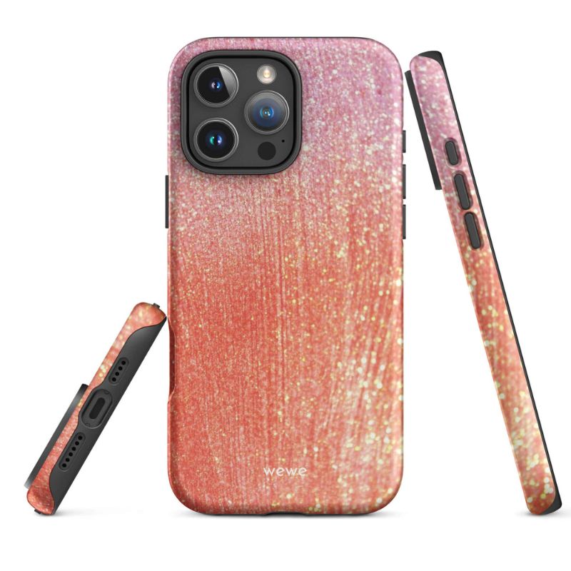 Custom sunset flecks 16 pro max soft warm vibes.