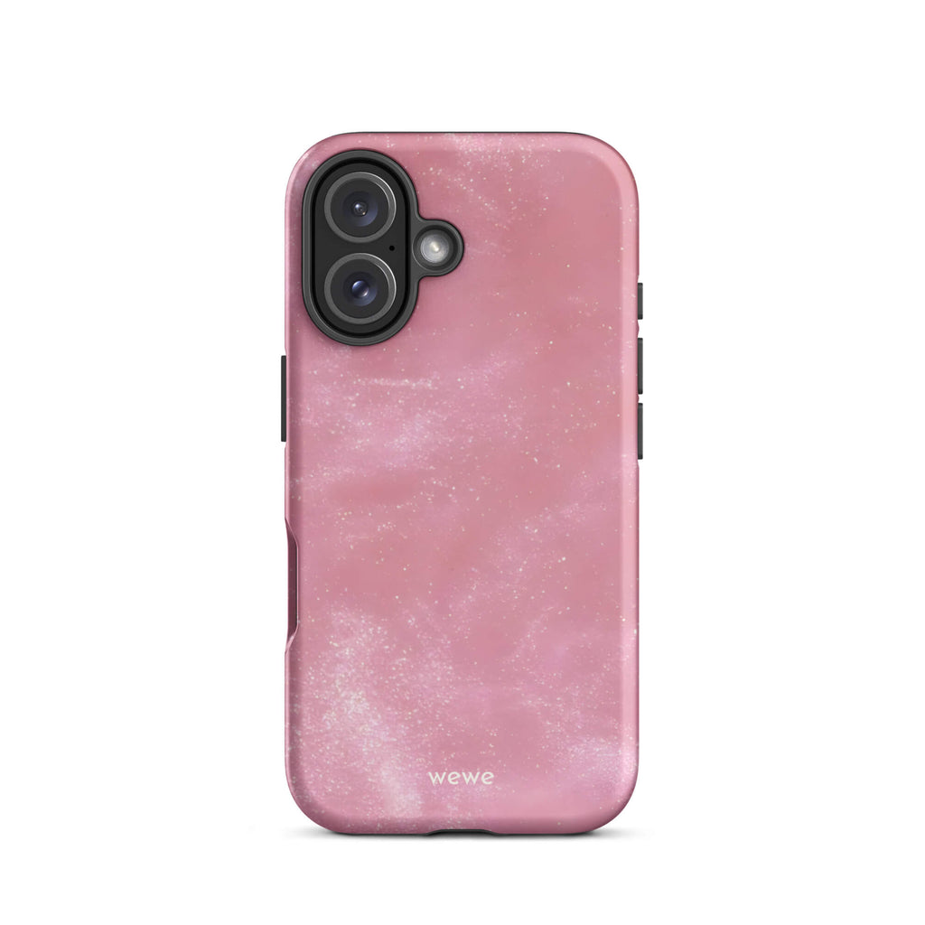 Custom shimmering stardust iphone case 16 fashion.