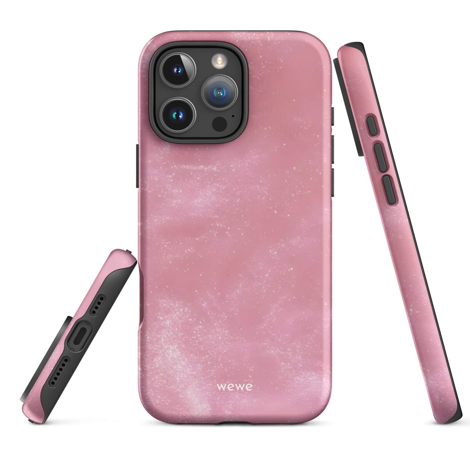Custom shimmering stardust iphone case 16 pro max fashion.