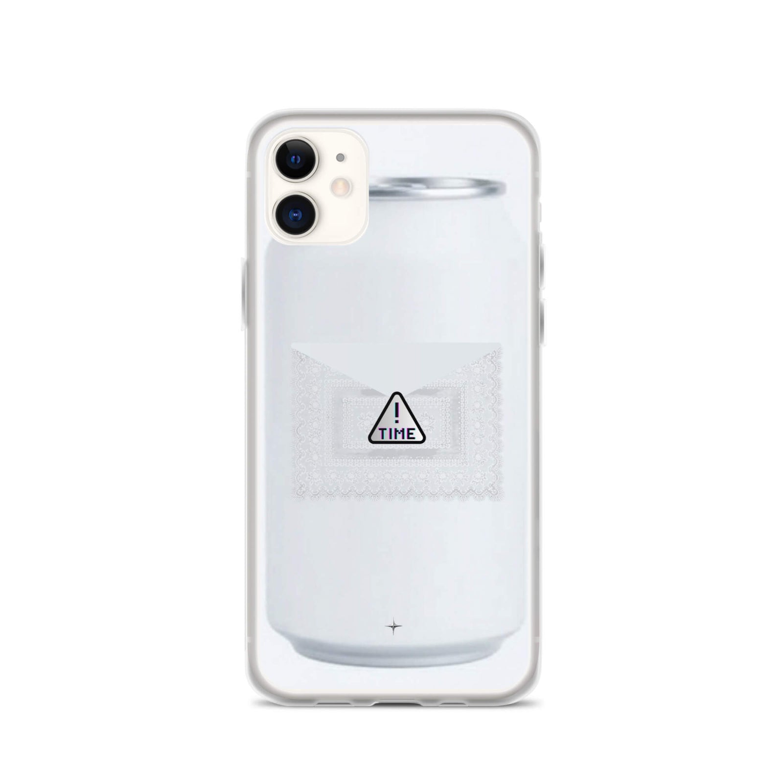 Silent Object white clear iphone 11 case clean minimal aesthetic simple modern case
