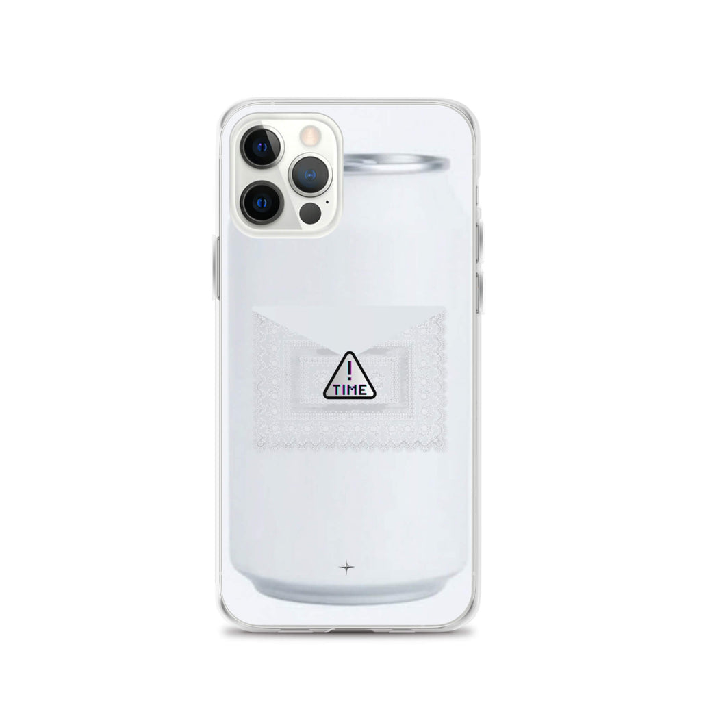 Silent Object white clear iphone 12 pro case clean minimal aesthetic simple modern case