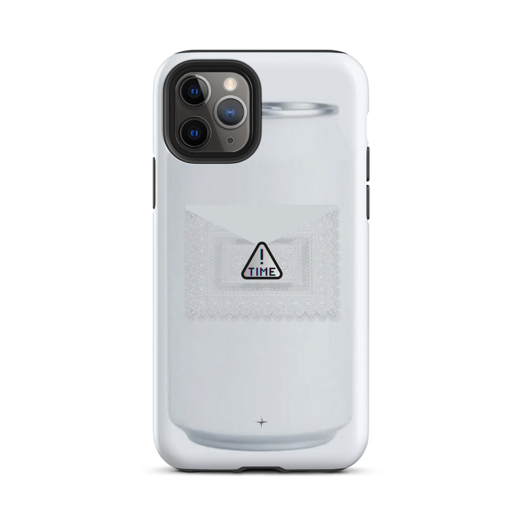 Silent Object white tough iphone 11 pro case clean minimal aesthetic simple modern case
