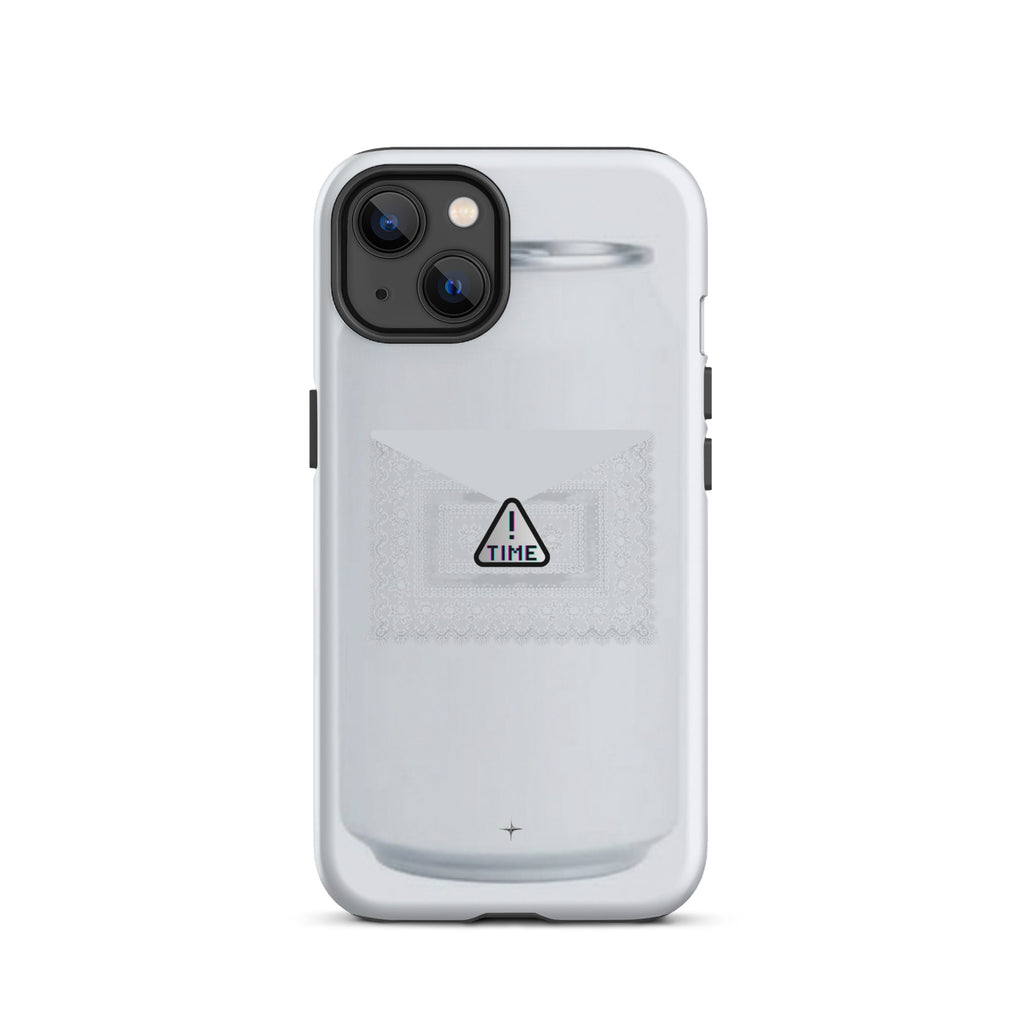 Silent Object white tough iphone 13 case clean minimal aesthetic simple modern case