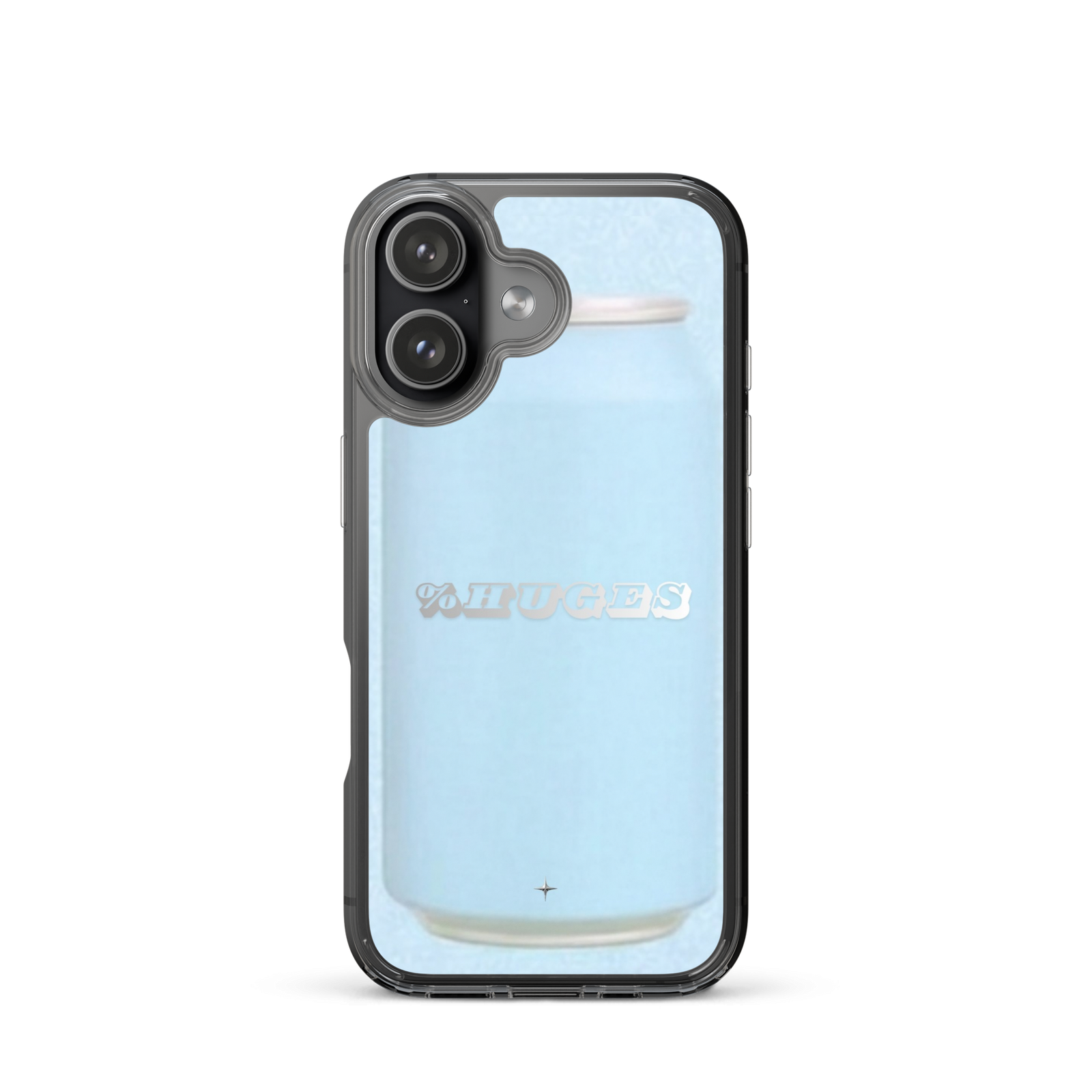 Sky Soda light blue clear iPhone case 17 can aesthetic minimal pastel blue design case
