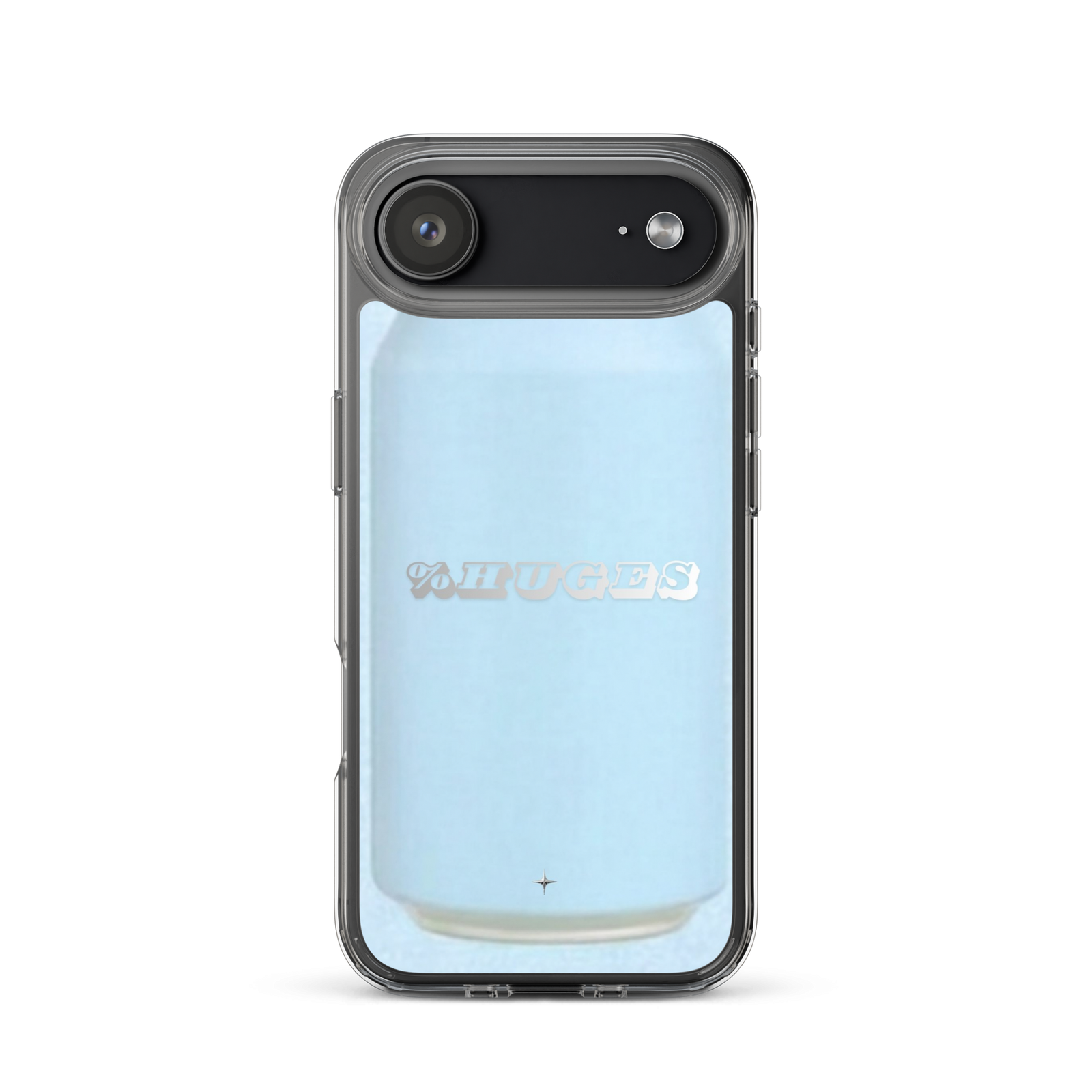 Sky Soda light blue clear iPhone case 17 air can aesthetic minimal pastel blue design case