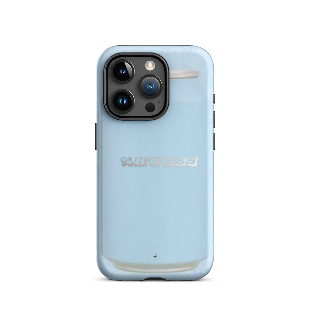 Sky Soda light blue tough iPhone case 15 pro can aesthetic minimal pastel blue design case