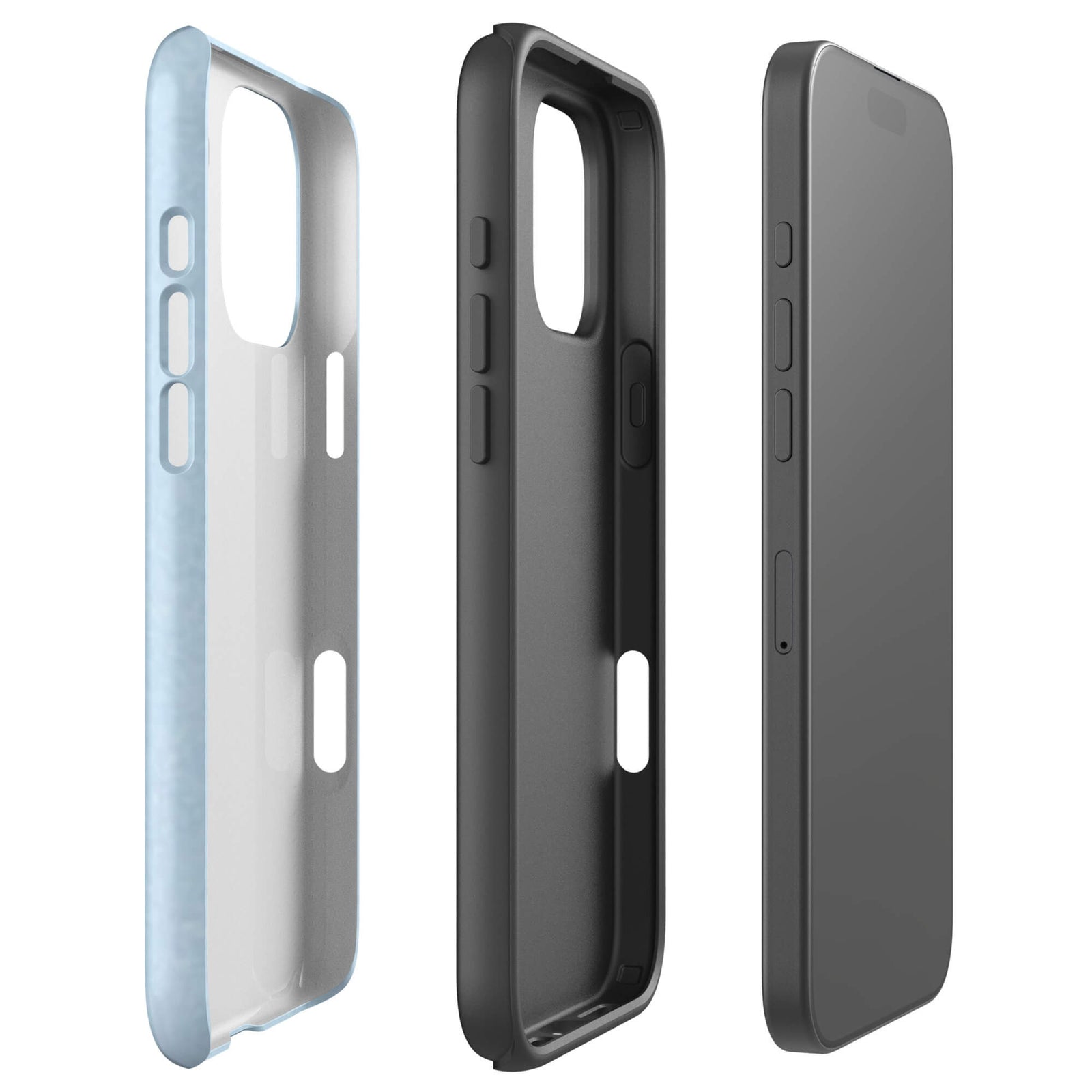 Sky Soda light blue tough iPhone case 16 pro max can aesthetic minimal pastel blue design case