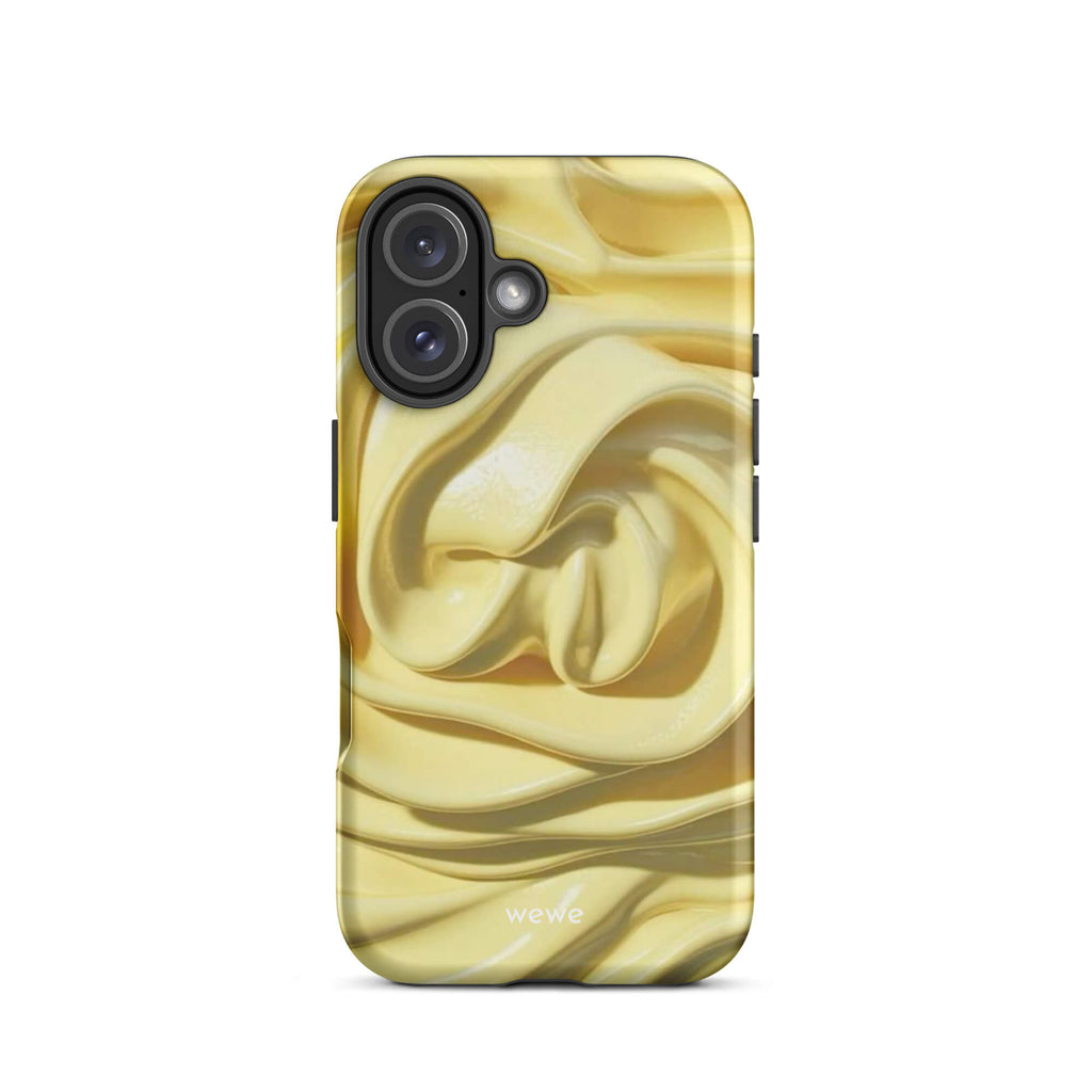 Custom whipped cream iphone case 16 elegant design.