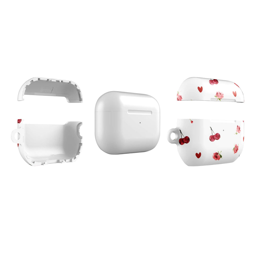 Custom cherry rose AirPods case pro gen2 premium protection.