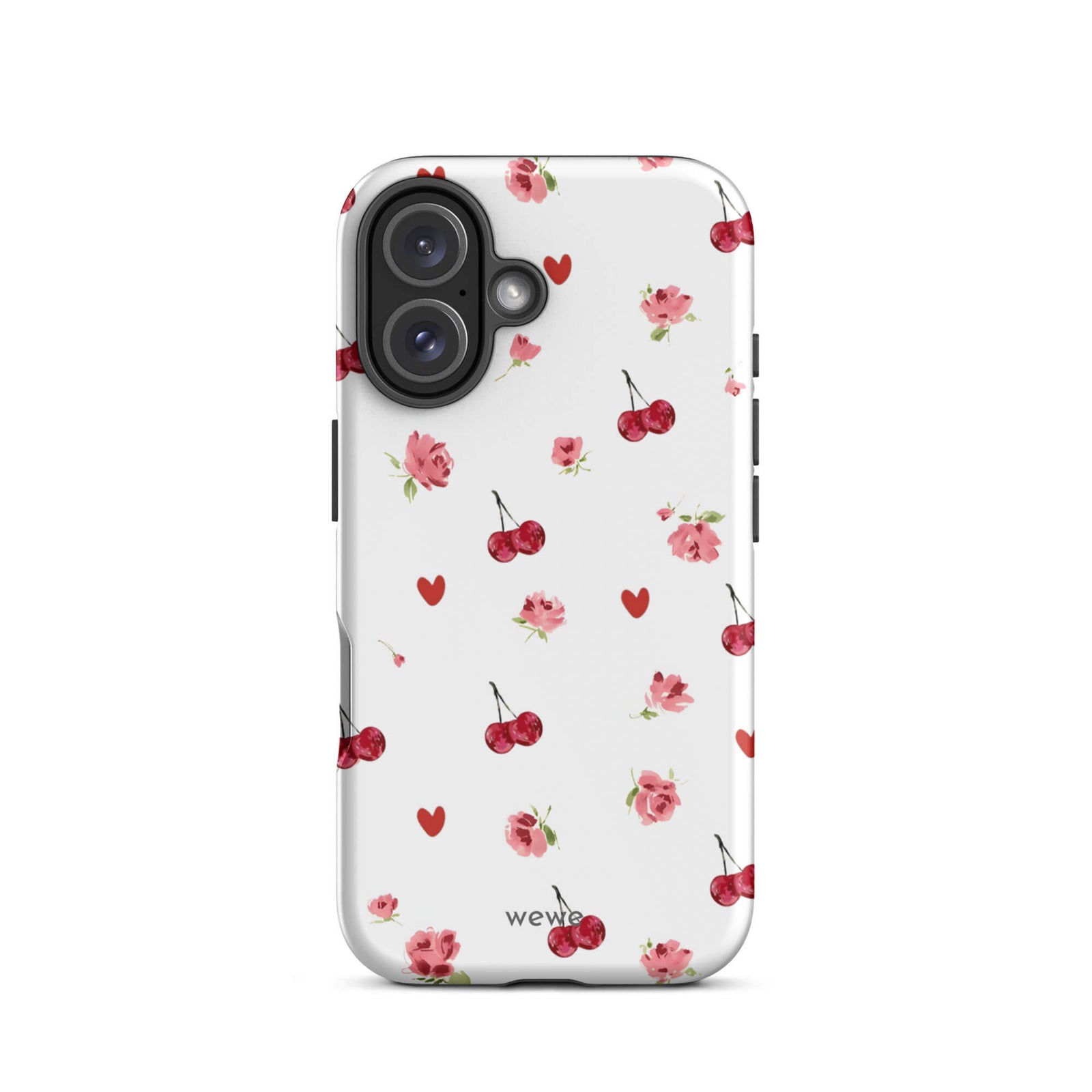 Custom cherry rose iphone case 16 aesthetic.