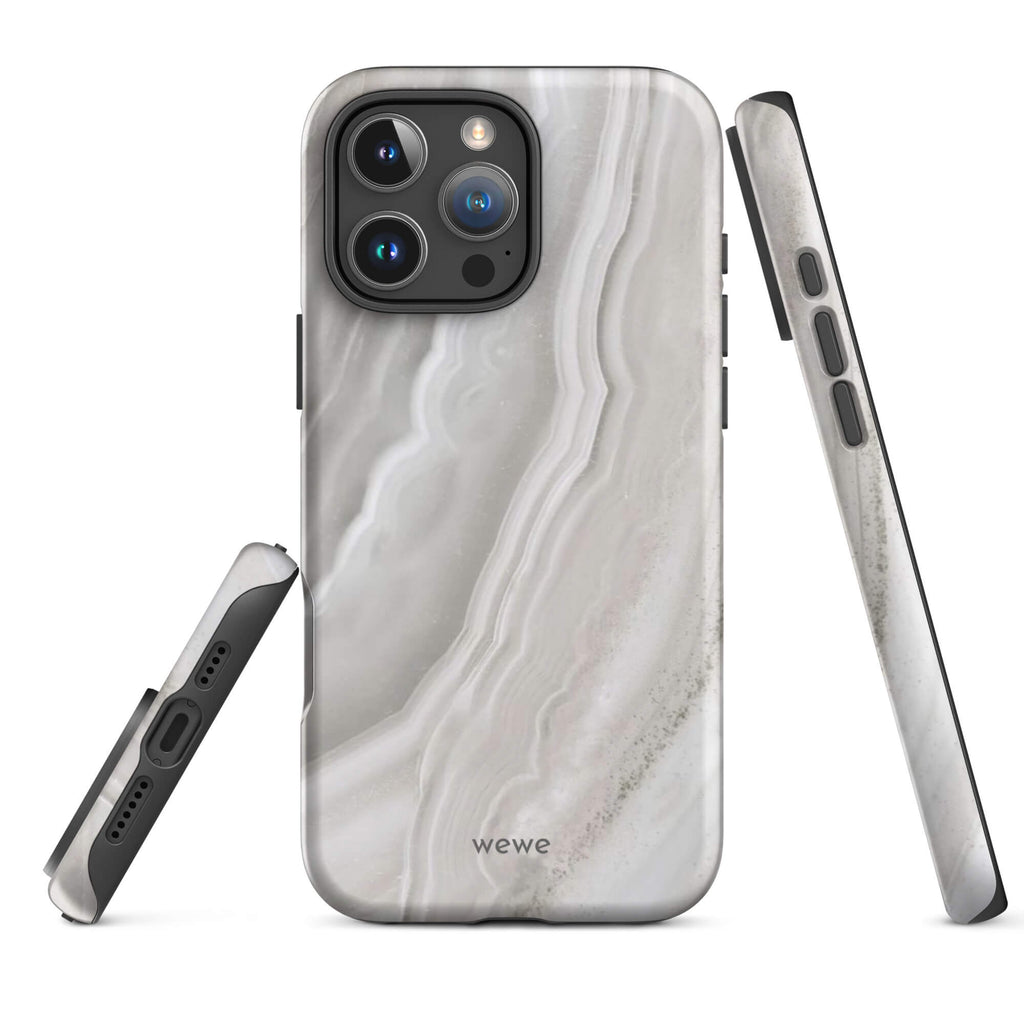 Custom stone white 16 pro max  artistic style.