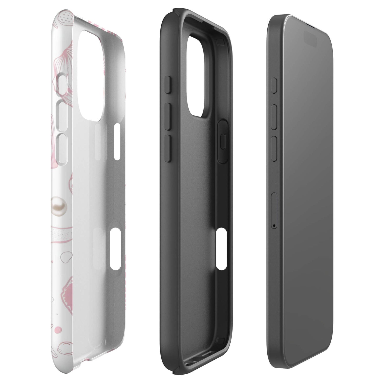 Custom beach bloom iphone case 16 pro max dual-layer shockproof protection.