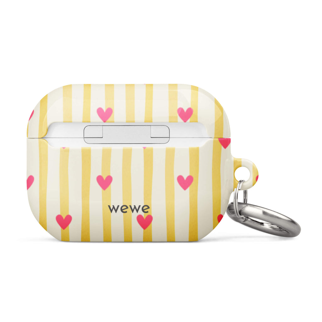 Custom blooming heart AirPods case pro gen2 romantic garden aesthetic.